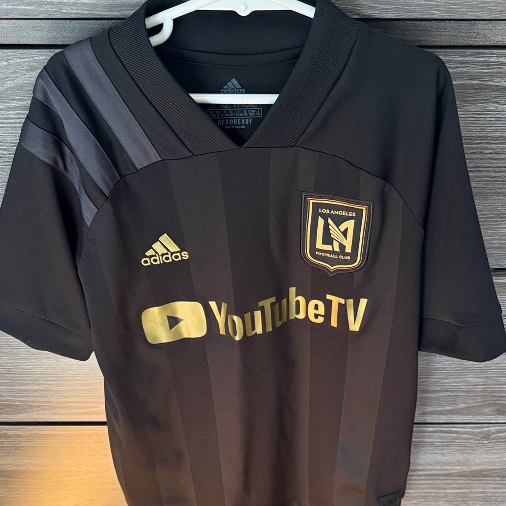 Adidas LA FC authentic Black and Gold Soccer Jersey